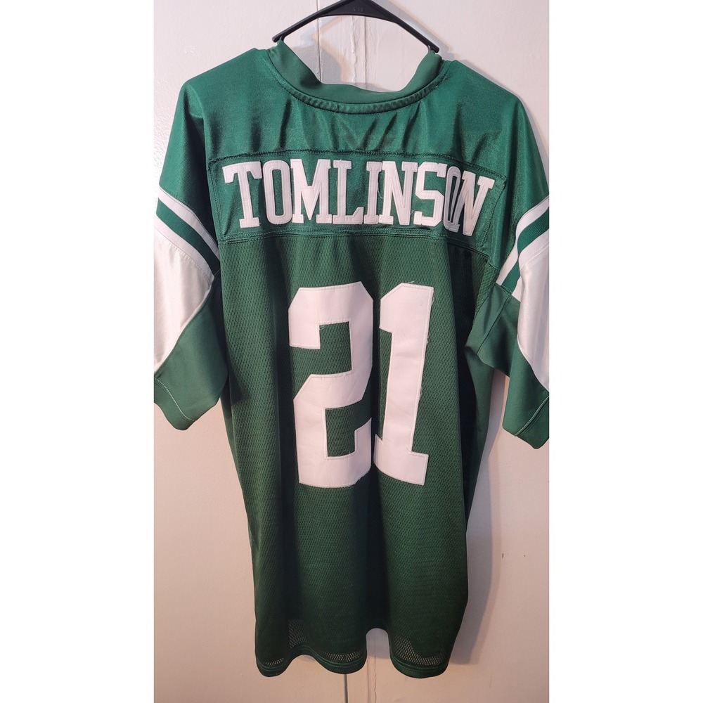 Reebok NFL New York Jets LaDainian Tomlinson 21 Jersey Green 50th Patch Sz 54 - Picture 3 of 5